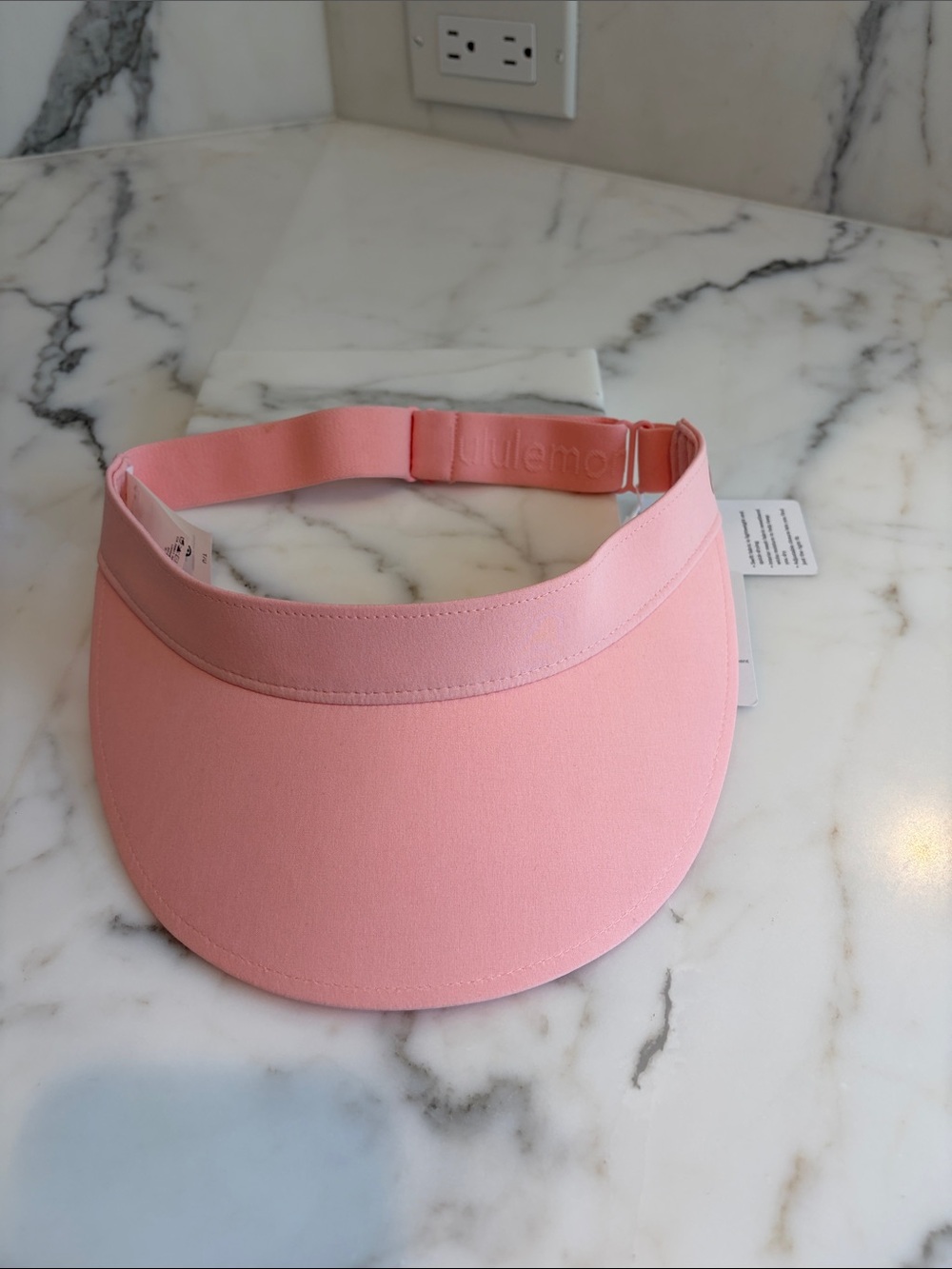 lululemon Pale Pink fast pace run Adjustable Sun Visor